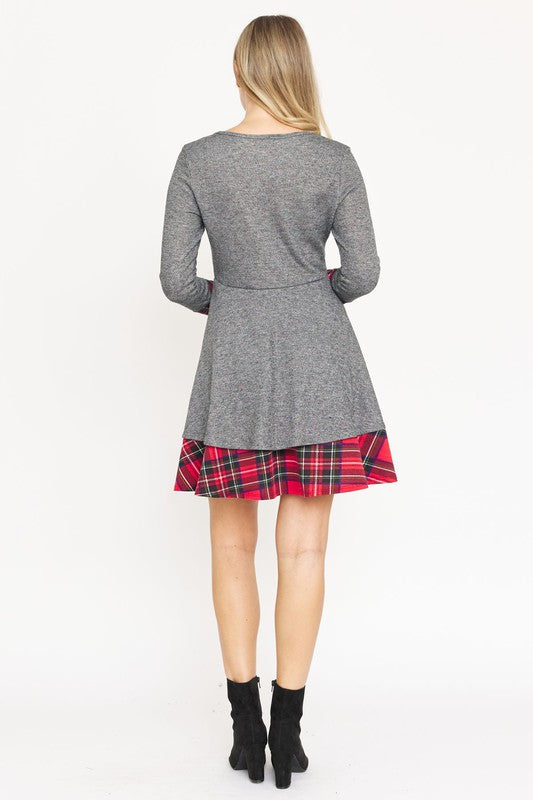 Terry Plaid Layered Fit And Flare Dress Wendy's Simply Beautiful Boutique Terry Plaid Layered Fit And Flare Dress Wendy's Simply Beautiful Boutique