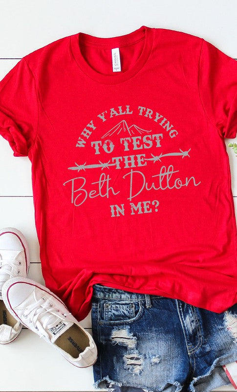 Funny Beth Dutton Graphic Tee PLUS