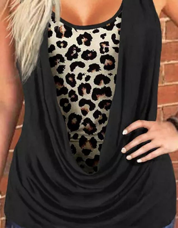 Two-Piece Cheetah Tank Top