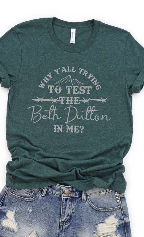 Funny Beth Dutton Graphic Tee PLUS