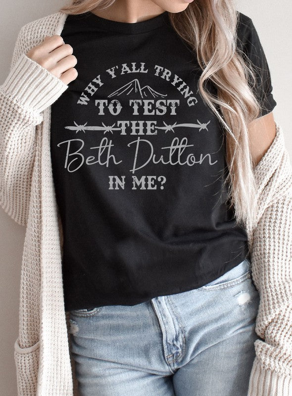 Funny Beth Dutton Graphic Tee PLUS