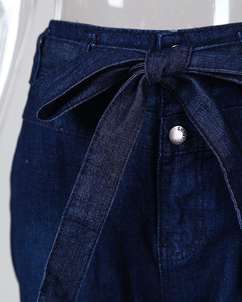 High Waist Bell-Bottom Jeans