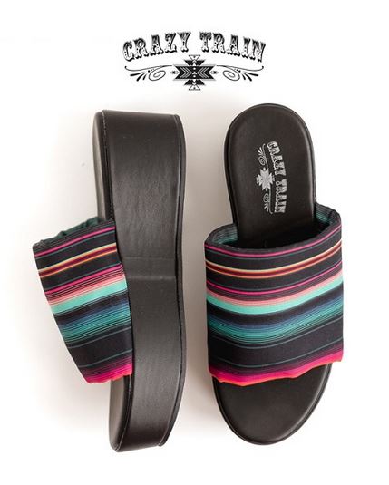 90's Platty Serape Sandals