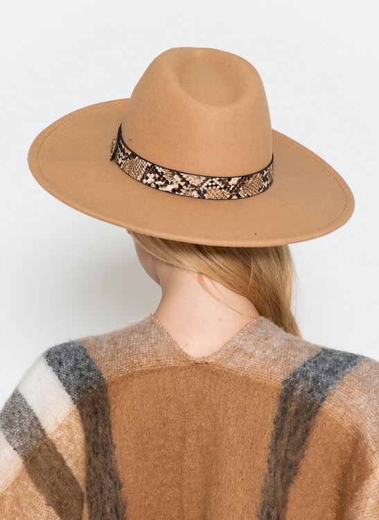 Tan Ranger Hat with Brown Belted Trim