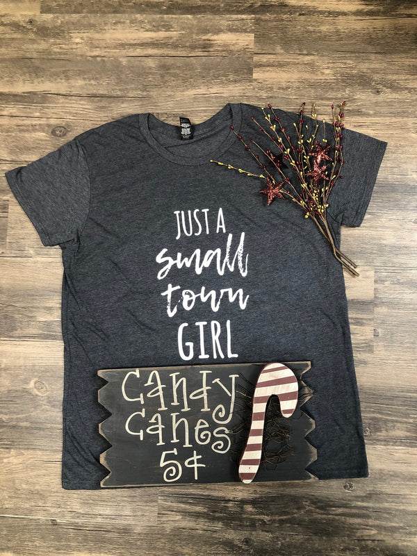 Small Town Girl Tee - Heather Dark