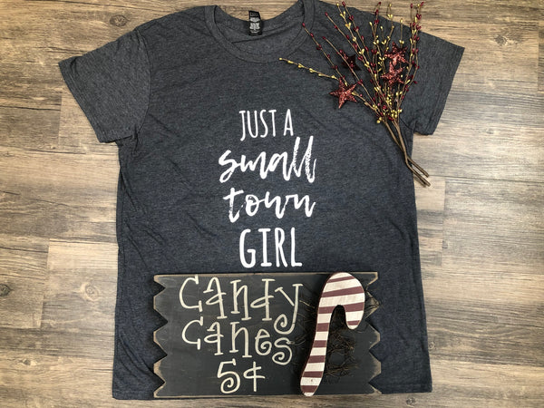 Small Town Girl Tee - Heather Dark